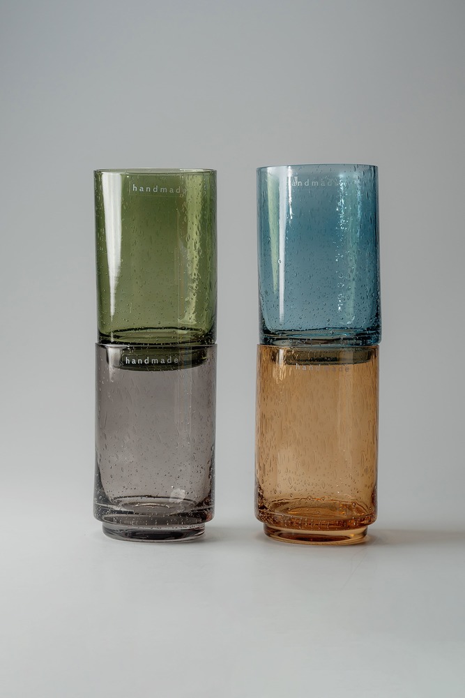 Комплект стаканов Серый Стаканы Стеклянная посуда Для дома