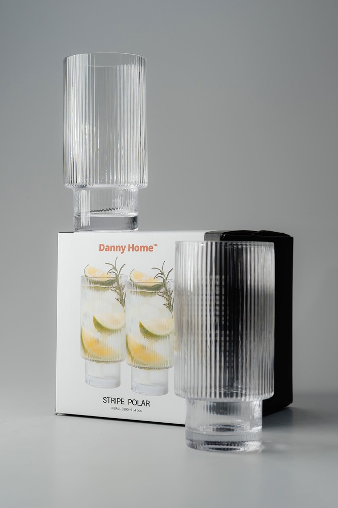 Комплект стаканов Прозрачный Стаканы Стеклянная посуда Для дома Хайболы Стаканы Посуда для напитков HoReCa