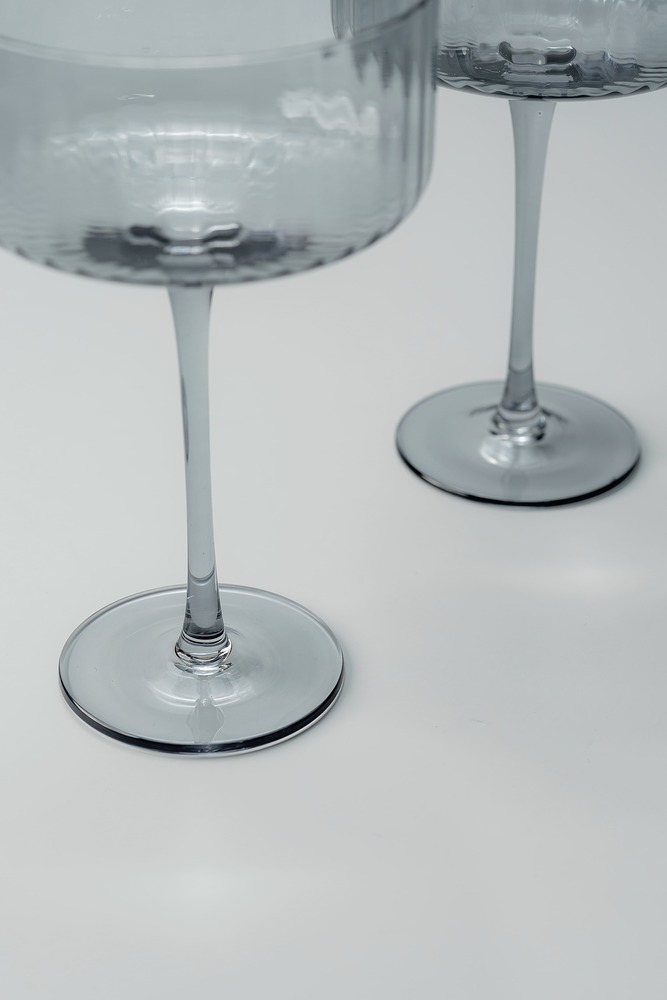 Комплект бокалов Серый Бокалы Стеклянная посуда Для дома Фужеры для шампанского Бокалы и фужеры Посуда для напитков HoReCa