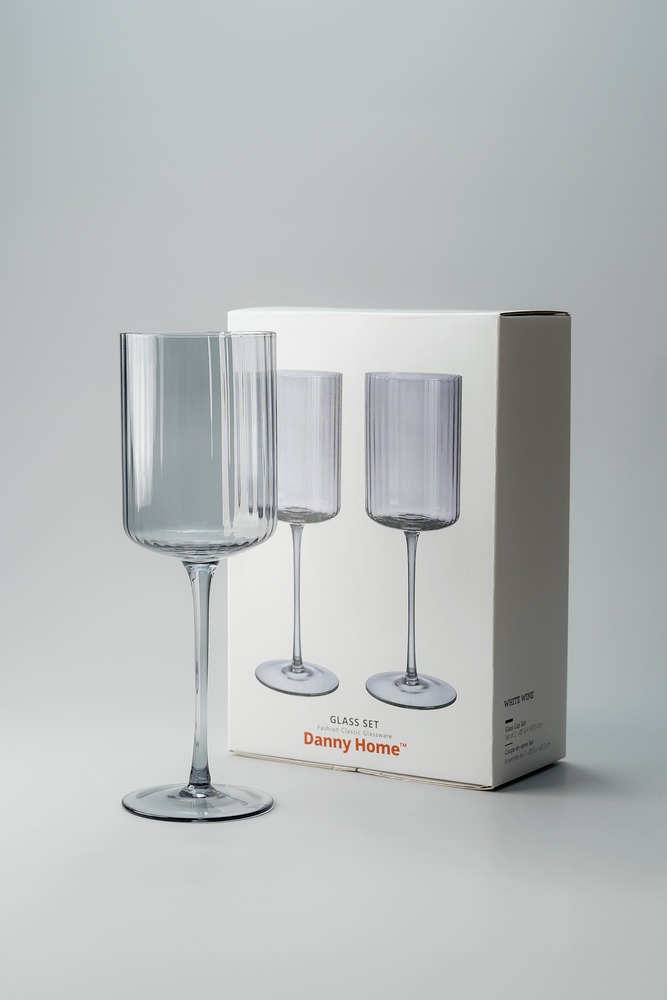 Комплект бокалов Серый Бокалы Стеклянная посуда Для дома Бокалы для вина Бокалы и фужеры Посуда для напитков HoReCa