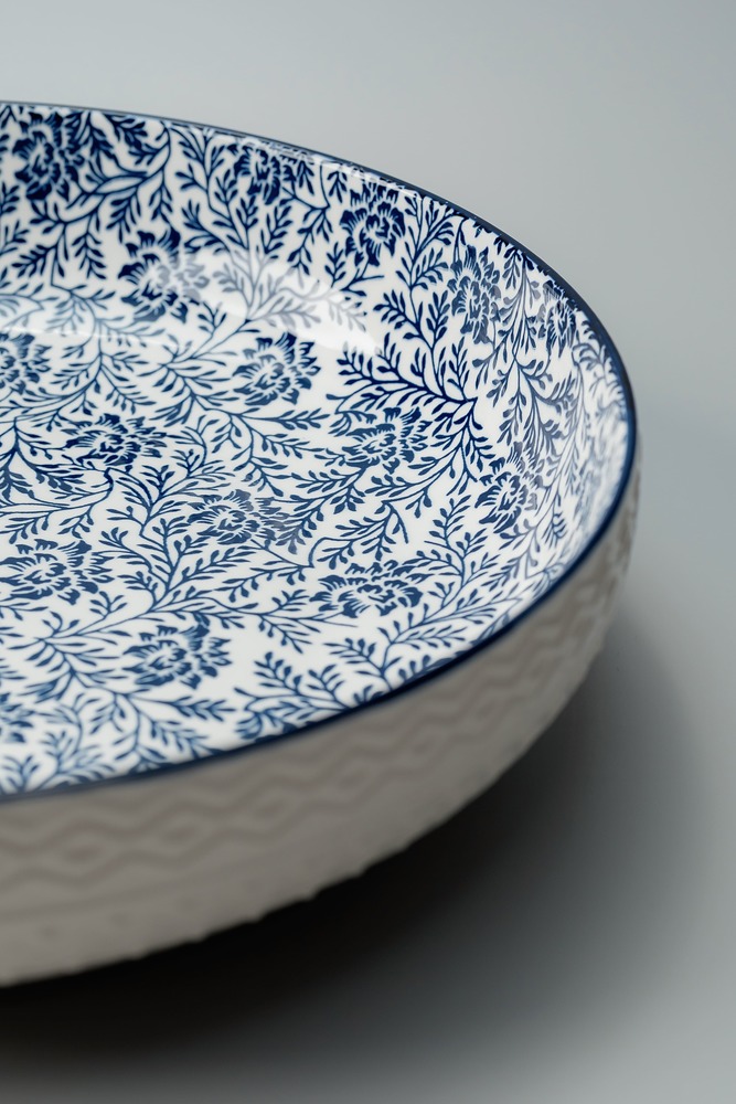 Блюдо Синий Сервировочные блюда Блюда Столовая посуда Столовая посуда и предметы сервировки HoReCa Блюда и салатницы Столовая посуда Столовая Для дома