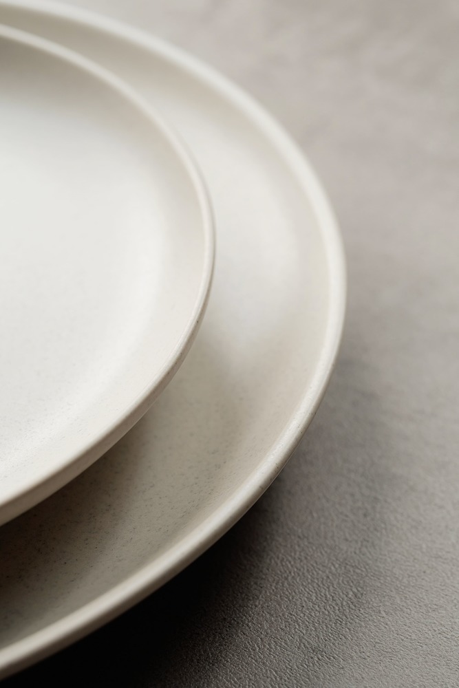 Обеденная тарелка Серый Обеденные тарелки Тарелки Столовая посуда Столовая посуда и предметы сервировки HoReCa