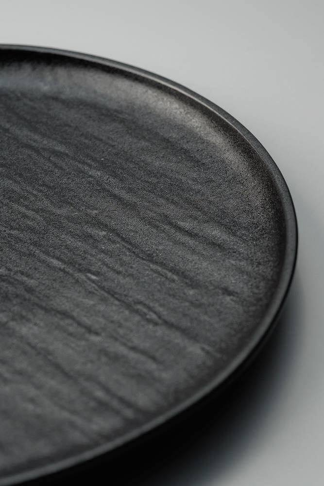 Обеденная тарелка Черный Обеденные тарелки Тарелки Столовая посуда Столовая посуда и предметы сервировки HoReCa
