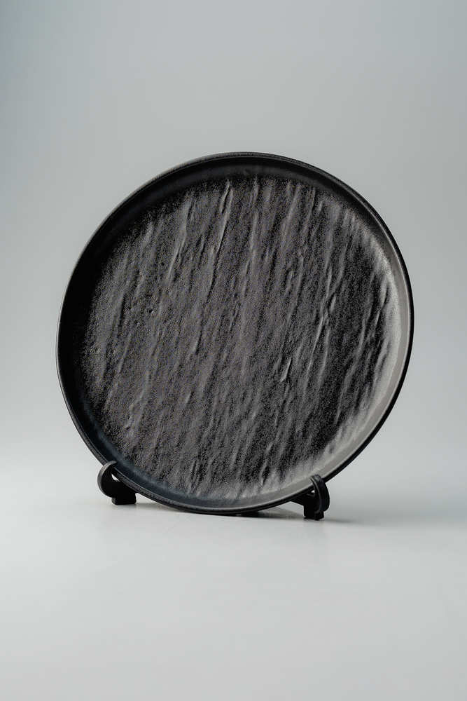 Обеденная тарелка Черный Обеденные тарелки Тарелки Столовая посуда Столовая посуда и предметы сервировки HoReCa