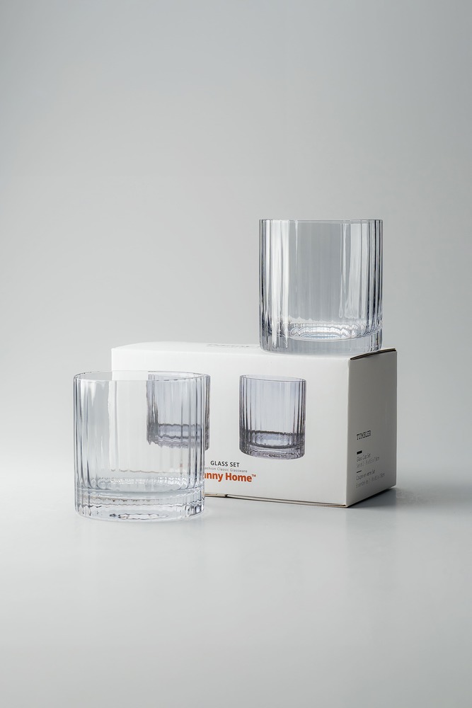 Комплект стаканов Серый Стаканы Стеклянная посуда Для дома Олд фэшн Стаканы Посуда для напитков HoReCa