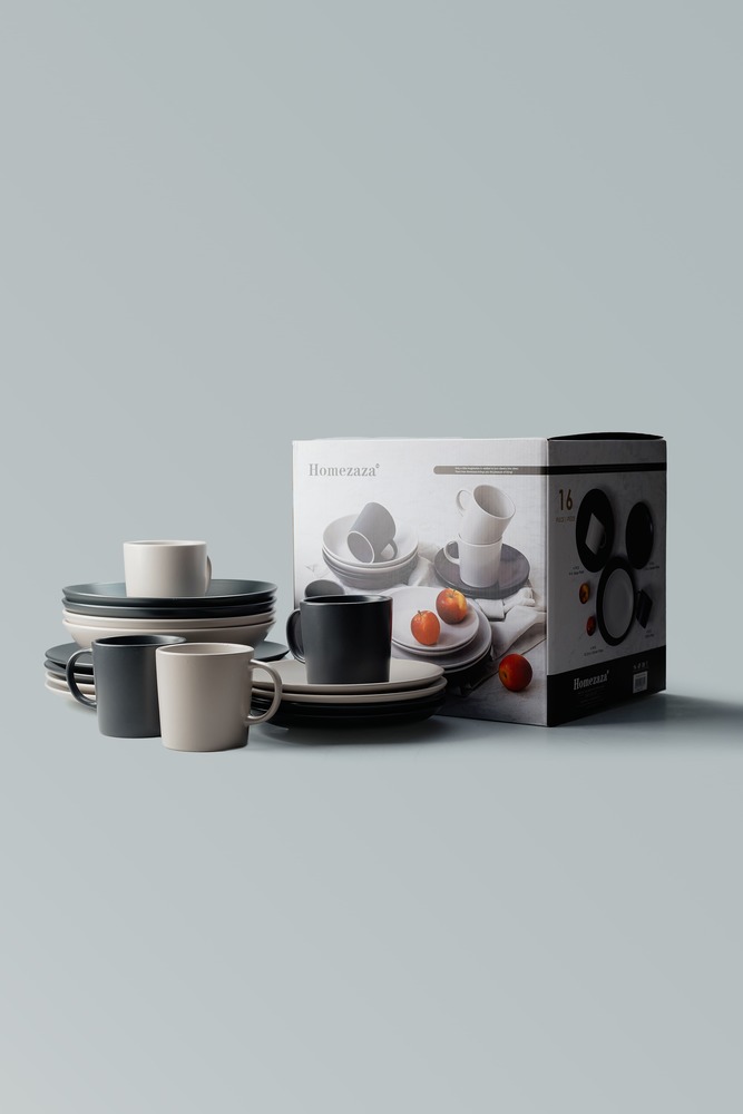 Комплект из 16 предметов на 4 персоны Белый Наборы посуды Столовая посуда Столовая Для дома