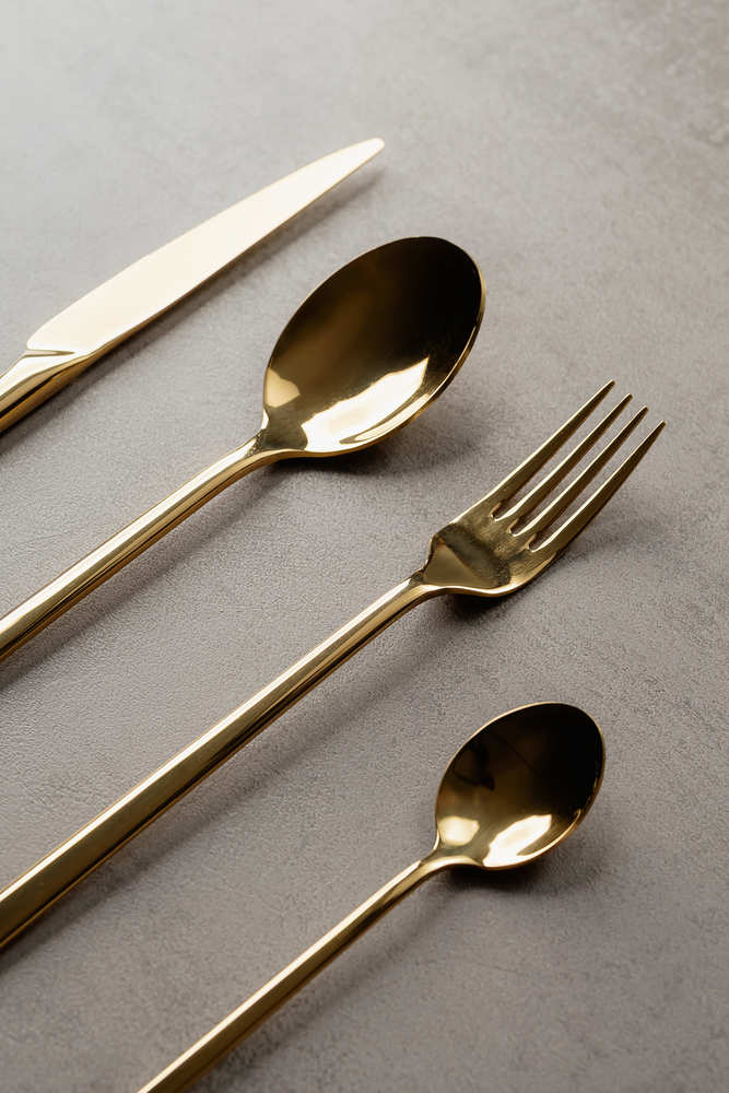 Комплект столовых приборов Золотой Столовые приборы Столовая Для дома