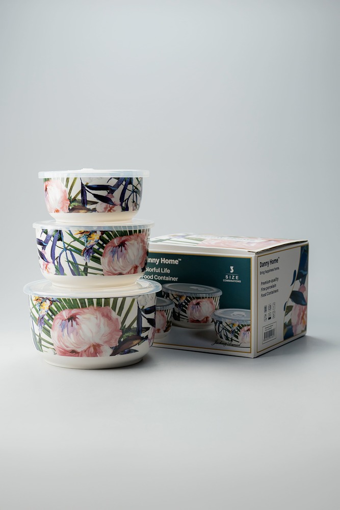 Комплект контейнеров Нежно-розовый Хранение Кухня Для дома