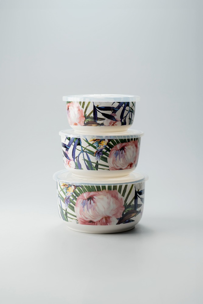 Комплект контейнеров Нежно-розовый Хранение Кухня Для дома