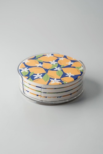 Комплект подстаканников Желтый Предметы сервировки Столовая Для дома