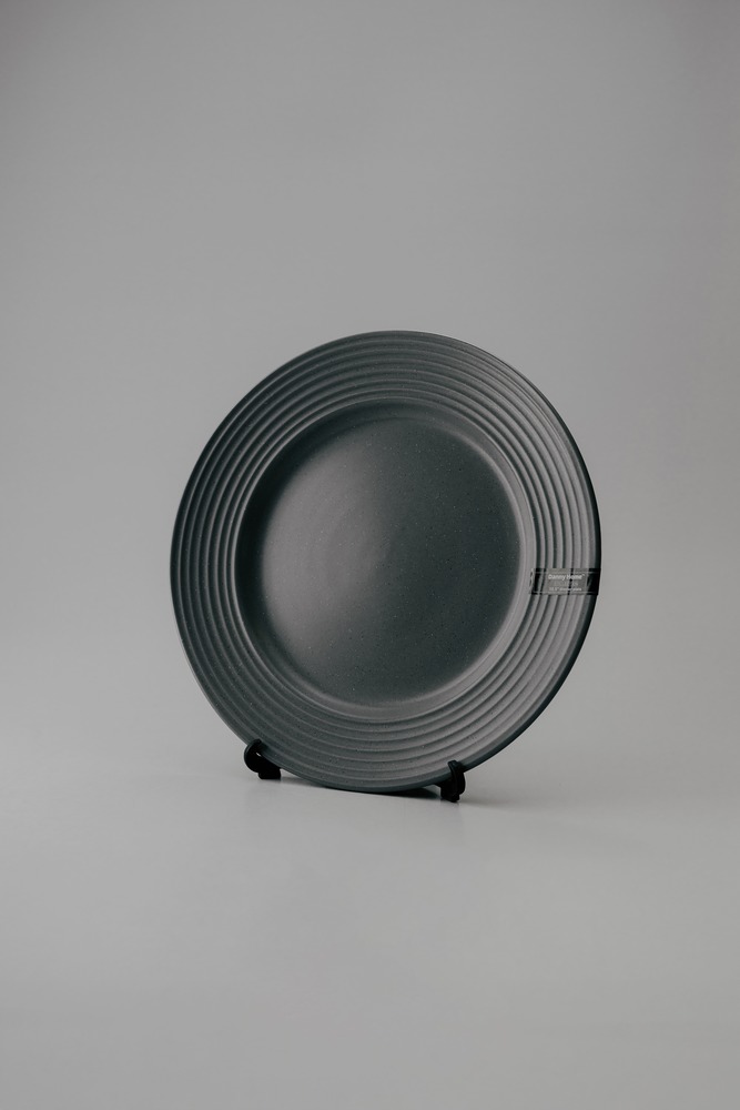 Обеденная тарелка Серый Обеденные тарелки Тарелки Столовая посуда Столовая посуда и предметы сервировки HoReCa