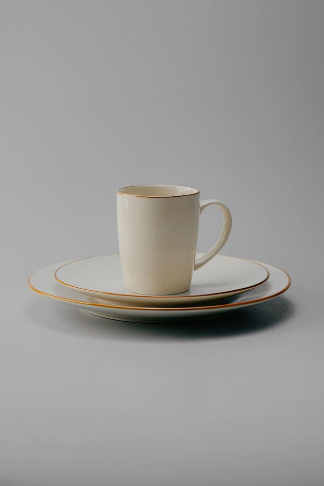 Комплект из 12 предметов на 4 персоны Бежевый Наборы посуды Столовая посуда Столовая Для дома