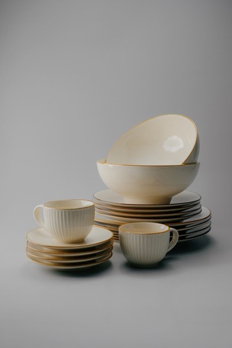 Комплект из 26 предметов на 6 персон Бежевый Наборы посуды Столовая посуда Столовая Для дома