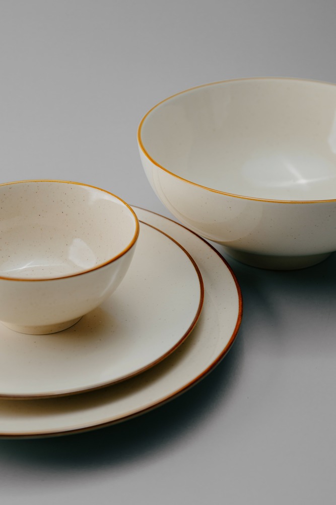 Комплект из 19 предметов на 6 персон Бежевый Наборы посуды Столовая посуда Столовая Для дома