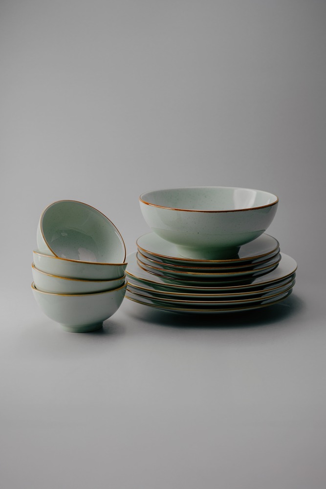 Комплект из 13 предметов на 4 персоны Бирюзовый Наборы посуды Столовая посуда Столовая Для дома