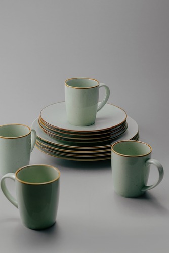 Комплект из 12 предметов на 4 персоны Серый Наборы посуды Столовая посуда Столовая Для дома