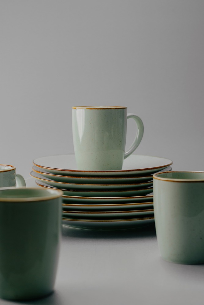 Комплект из 12 предметов на 4 персоны Серый Наборы посуды Столовая посуда Столовая Для дома