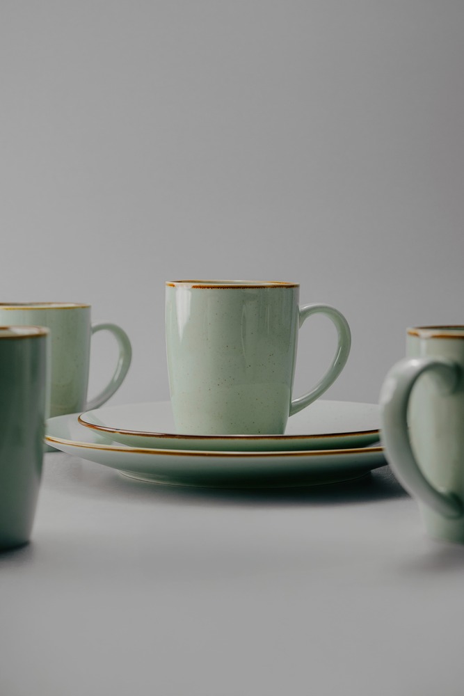 Комплект из 12 предметов на 4 персоны Серый Наборы посуды Столовая посуда Столовая Для дома