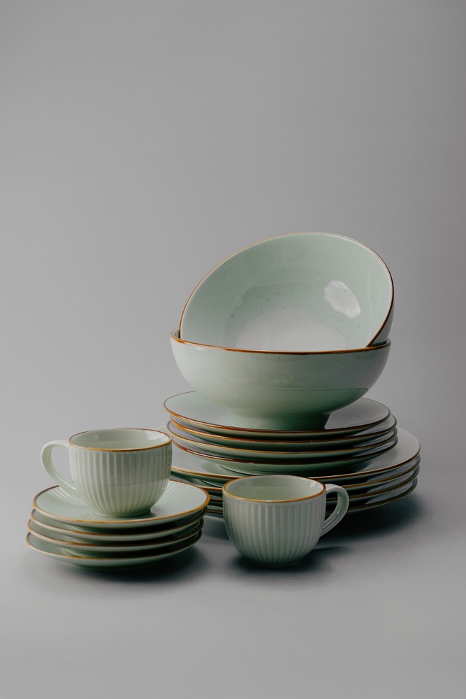 Комплект из 26 предметов на 6 персон Серый Наборы посуды Столовая посуда Столовая Для дома