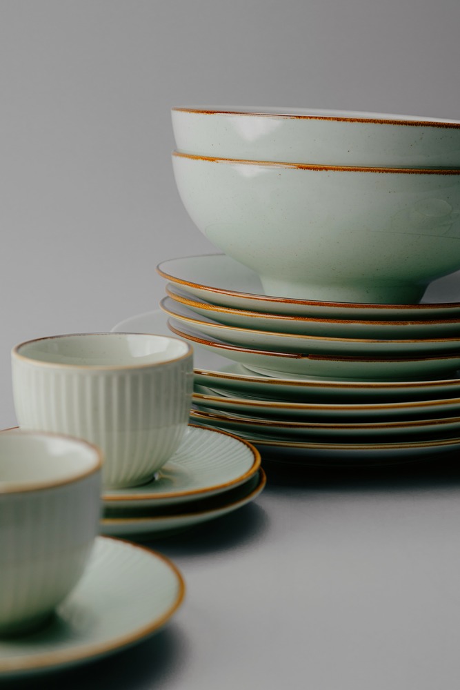 Комплект из 26 предметов на 6 персон Серый Наборы посуды Столовая посуда Столовая Для дома