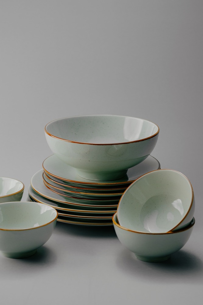 Комплект из 19 предметов на 6 персон Бежевый Наборы посуды Столовая посуда Столовая Для дома