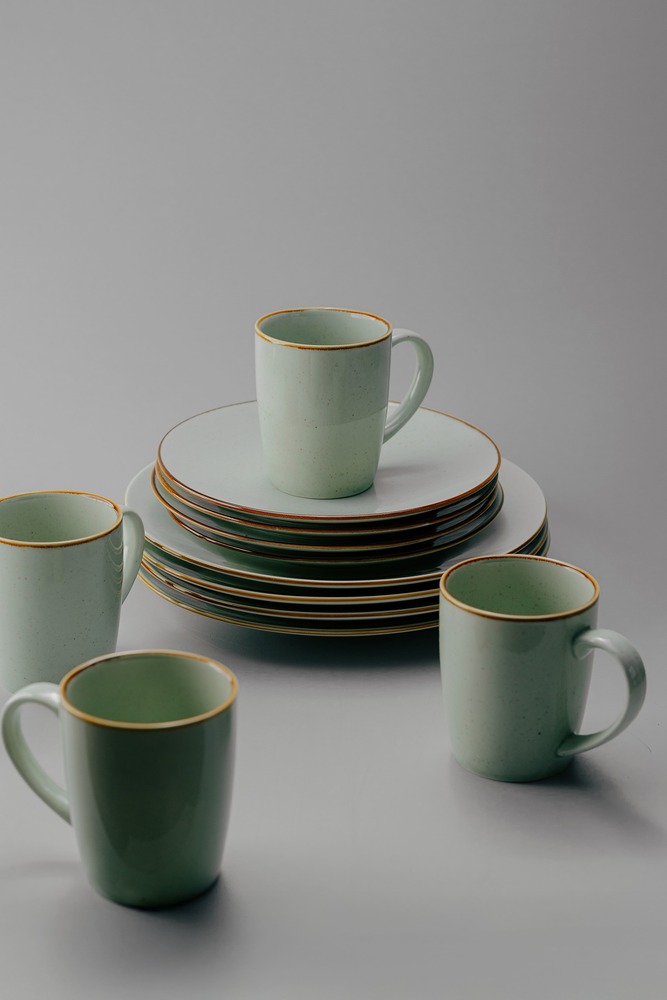 Комплект из 18 предметов на 6 персон Серый Наборы посуды Столовая посуда Столовая Для дома