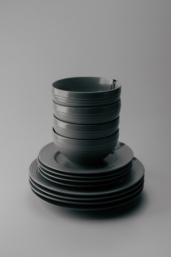 Комплект из 12 предметов на 4 персоны Серый Наборы посуды Столовая посуда Столовая Для дома