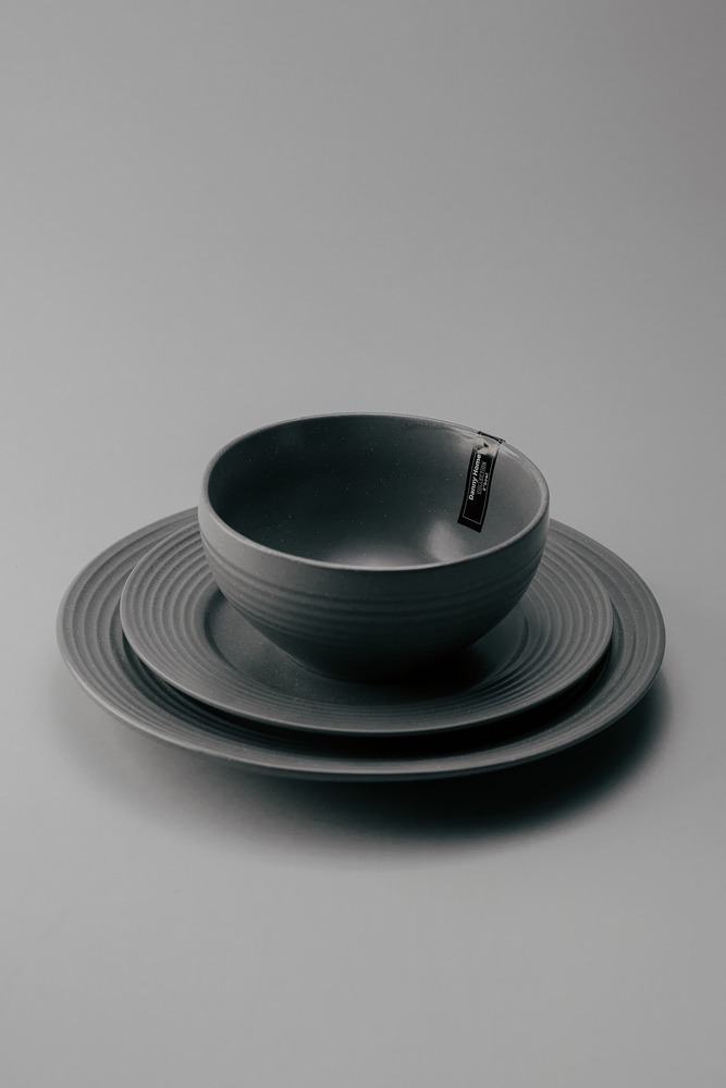Комплект из 12 предметов на 4 персоны Серый Наборы посуды Столовая посуда Столовая Для дома
