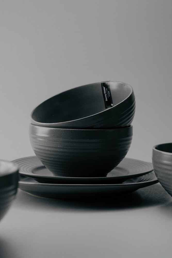 Комплект из 12 предметов на 4 персоны Серый Наборы посуды Столовая посуда Столовая Для дома