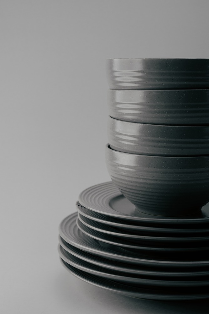 Комплект из 18 предметов на 6 персон Серый Наборы посуды Столовая посуда Столовая Для дома