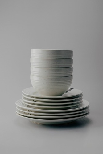 Комплект из 12 предметов на 4 персоны Серый Наборы посуды Столовая посуда Столовая Для дома