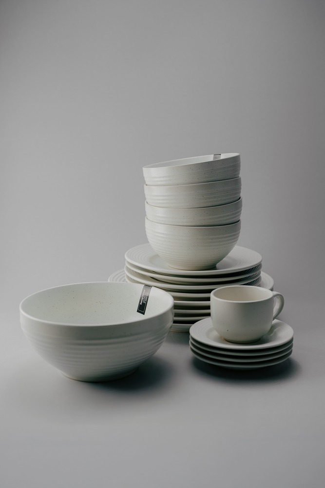 Комплект из 32 предметов на 6 персон Серый Наборы посуды Столовая посуда Столовая Для дома