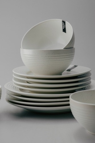 Комплект из 18 предметов на 6 персон Серый Наборы посуды Столовая посуда Столовая Для дома