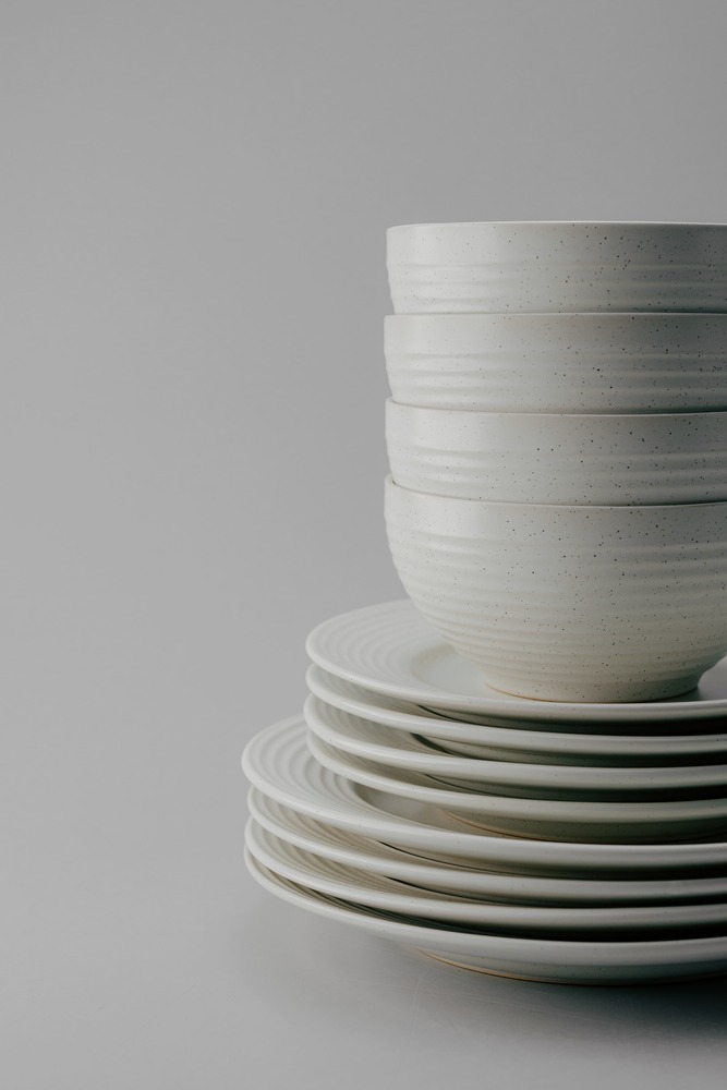 Комплект из 18 предметов на 6 персон Серый Наборы посуды Столовая посуда Столовая Для дома