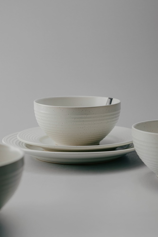 Комплект из 18 предметов на 6 персон Серый Наборы посуды Столовая посуда Столовая Для дома