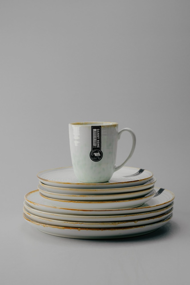 Комплект из 12 предметов на 4 персоны Бирюзовый Наборы посуды Столовая посуда Столовая Для дома