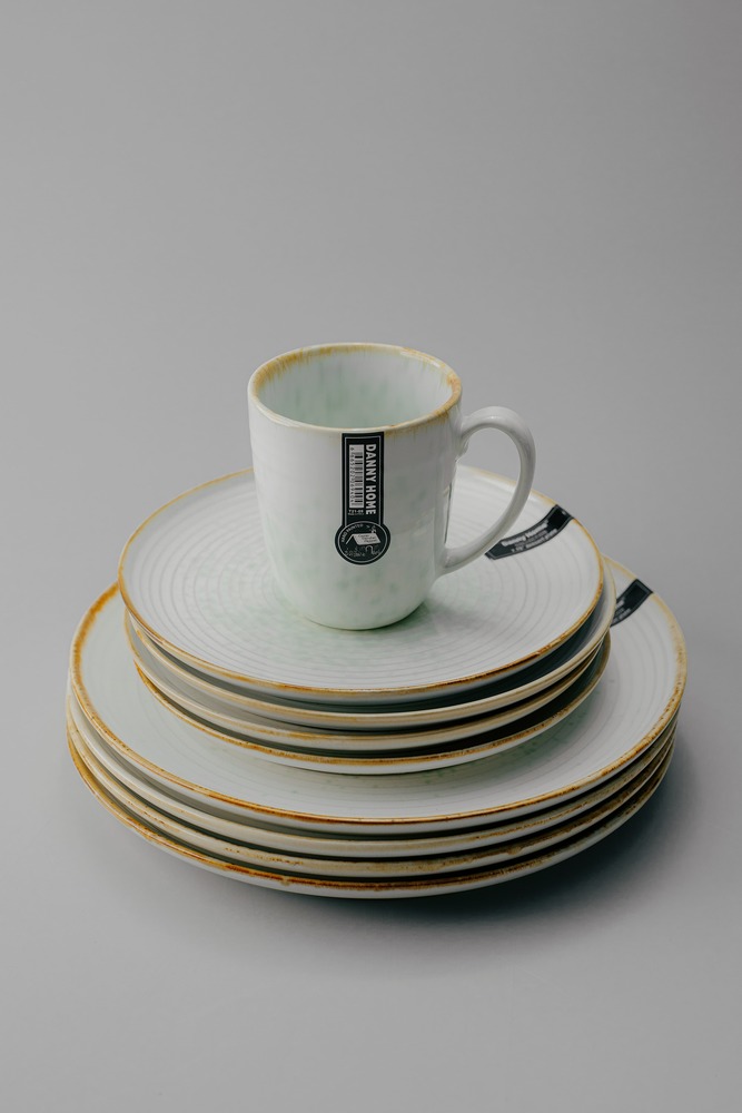 Комплект из 12 предметов на 4 персоны Бирюзовый Наборы посуды Столовая посуда Столовая Для дома