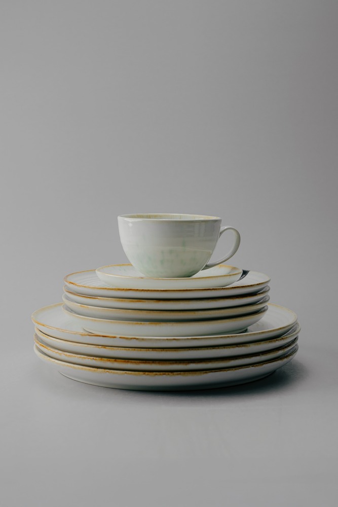 Комплект из 24 предмета на 6 персон Бирюзовый Наборы посуды Столовая посуда Столовая Для дома