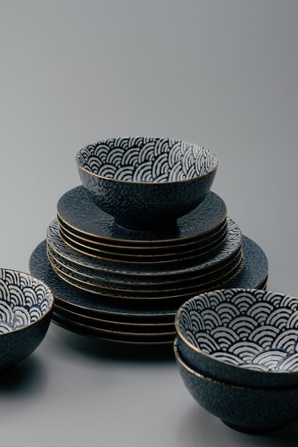 Комплект из 25 предметов на 6 персон Синий Наборы посуды Столовая посуда Столовая Для дома