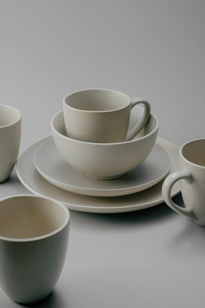 Комплект из 24 предметов на 6 персоны Серый Наборы посуды Столовая посуда Столовая Для дома