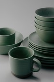 Комплект из 17 предметов на 4 персоны Зеленый Наборы посуды Столовая посуда Столовая Для дома