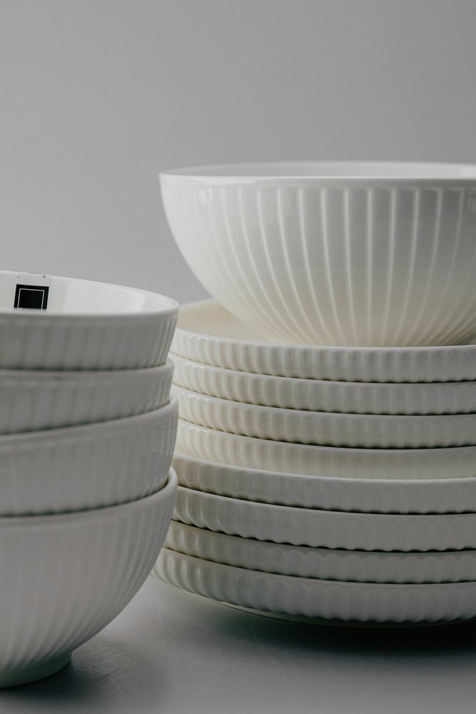 Комплект из 13 предметов на 4 персоны Белый Наборы посуды Столовая посуда Столовая Для дома