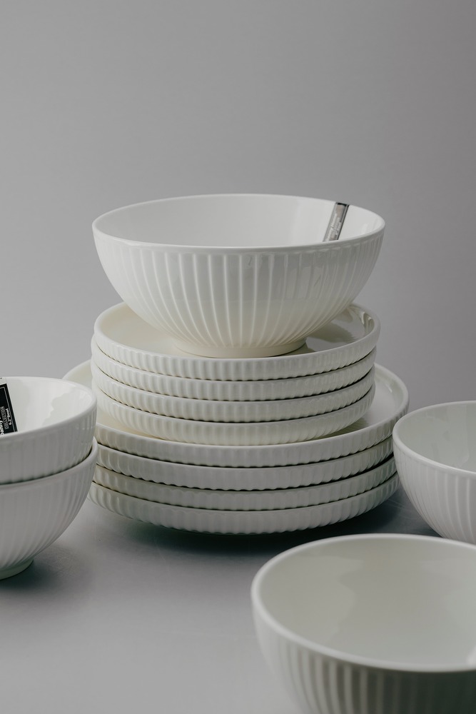 Комплект из 19 предметов на 6 персон Белый Наборы посуды Столовая посуда Столовая Для дома