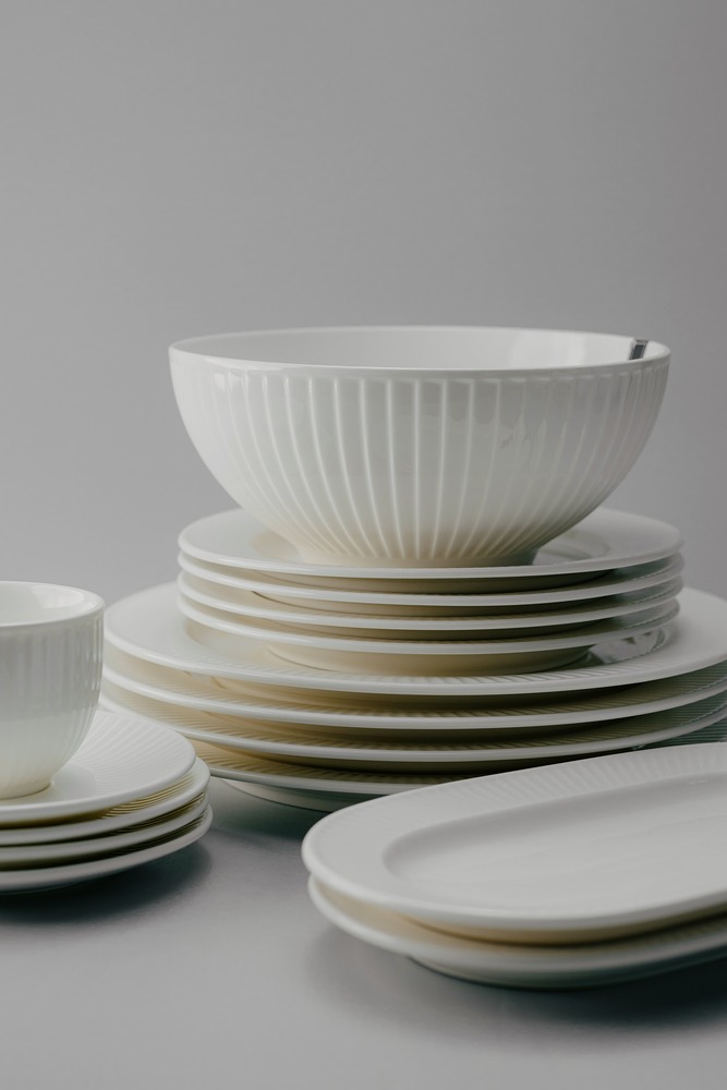 Комплект из 33 предметов на 6 персон Белый Наборы посуды Столовая посуда Столовая Для дома