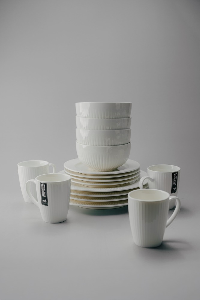 Комплект из 16 предметов на 4 персоны Белый Наборы посуды Столовая посуда Столовая Для дома