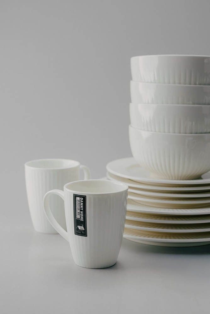 Комплект из 24 предметов на 6 персон Белый Наборы посуды Столовая посуда Столовая Для дома