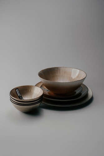 Комплект из 17 предметов на 4 персоны Золотой Наборы посуды Столовая посуда Столовая Для дома