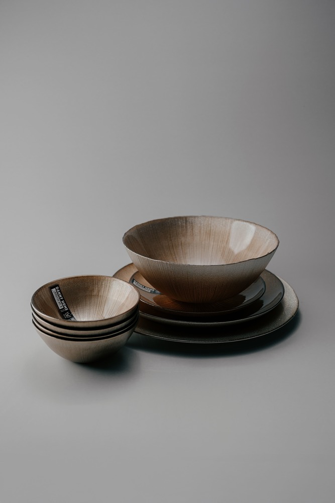 Комплект из 25 предметов на 6 персон Золотой Наборы посуды Столовая посуда Столовая Для дома