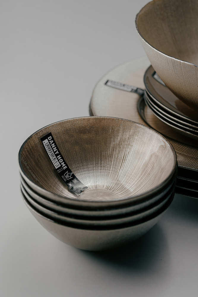 Комплект из 17 предметов на 4 персоны Золотой Наборы посуды Столовая посуда Столовая Для дома