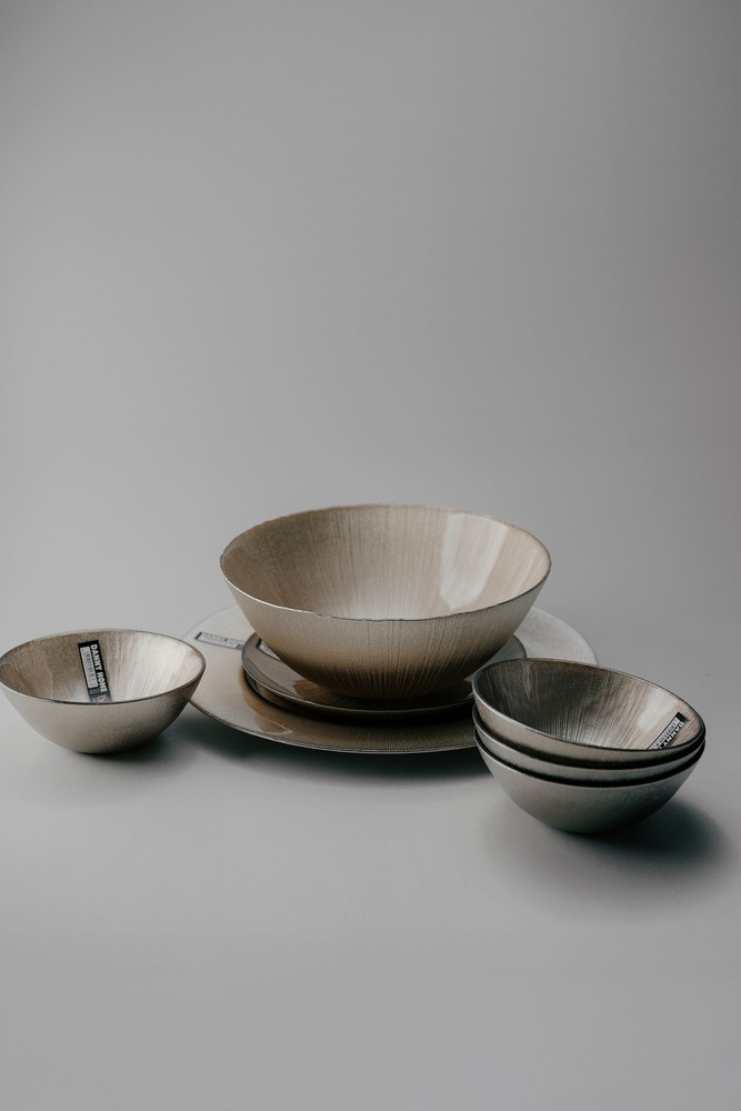 Комплект из 17 предметов на 4 персоны Золотой Наборы посуды Столовая посуда Столовая Для дома